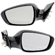 Driver and Passenger Side Mirror, Power Adjust, Non-Heated, Manual Folding, Paintable, No Signal Light, No Memory, No Puddle Light, No Auto-Dim, No Blind Spot Feature