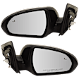 Driver and Passenger Side Mirror, Power Adjust, Heated, Manual Folding, Paintable, No Signal Light, No Memory, No Puddle Light, No Auto-Dim, With Blind Spot Detection in Glass