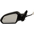 Driver and Passenger Side Mirror, Power Adjust, Heated, Manual Folding, Paintable, In-housing Signal Light, No Memory, No Puddle Light, No Auto-Dim, With Blind Spot Detection in Glass