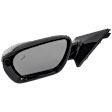 Driver and Passenger Side Mirror, Power Adjust, Heated, Manual Folding, Paintable, In-housing Signal Light, No Memory, No Puddle Light, No Auto-Dim, With Blind Spot Detection in Glass