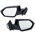Driver and Passenger Side Mirrors, Power Adjust, Non-Heated, Manual Folding, Paintable, No Signal Light, No Memory, No Puddle Light, No Blind Spot Feature, Korea Built Vehicle