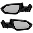 Driver and Passenger Side Mirror, Power Adjust, Heated, Manual Folding, Paintable, In-housing Signal Light, No Memory, No Puddle Light, No Auto-Dim, With Blind Spot Detection in Glass