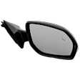 Driver and Passenger Side Mirror, Power Adjust, Heated, Manual Folding, Paintable, In-housing Signal Light, No Memory, No Puddle Light, No Auto-Dim, With Blind Spot Detection in Glass