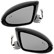 Driver and Passenger Side Mirror, Power Adjust, Heated, Manual Folding, Paintable, In-housing Signal Light, No Memory, No Puddle Light, No Auto-Dim, With Blind Spot Detection in Glass