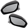 Driver and Passenger Side Mirror, Power Adjust, Heated, Manual Folding, Paintable, In-housing Signal Light, No Memory, No Puddle Light, No Auto-Dim, With Blind Spot Detection in Glass