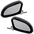 Driver and Passenger Side Mirror, Power Adjust, Heated, Manual Folding, Paintable, In-housing Signal Light, No Memory, With Puddle Light, No Auto-Dim, With Blind Spot Detection in Glass