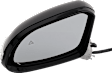Driver and Passenger Side Mirror, Power Adjust, Heated, Manual Folding, Paintable, In-housing Signal Light, No Memory, With Puddle Light, No Auto-Dim, With Blind Spot Detection in Glass