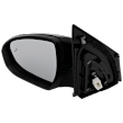 Driver and Passenger Side Mirror, Power Adjust, Heated, Manual Folding, Paintable, No Signal Light, No Memory, No Puddle Light, No Auto-Dim, With Blind Spot Detection in Glass