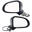 Driver and Passenger Side Mirror, Power Adjust, Non-Heated, Manual Folding, Paintable, No Signal Light, No Memory, No Puddle Light, No Auto-Dim, With Blind Spot Detection in Glass