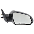 Driver and Passenger Side Non-Towing Mirrors, Power Adjust, Manual Folding, Heated, Paintable, No Signal Light, No Memory, No Puddle Light, No Auto-Dimming