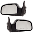 Driver and Passenger Side Mirrors, Power Adjust, Manual Folding, Non-Heated, Paintable, No Signal Light, No Memory, No Puddle Light, No Auto-Dimming, No Blind Spot Feature