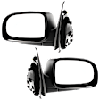 Driver and Passenger Side Mirror, Power Adjust, Non-Heated, Manual Folding, Textured Black, No Signal Light, No Memory, No Puddle Light, No Auto-Dim, No Blind Spot Feature