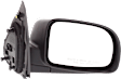 Driver and Passenger Side Mirror, Power Adjust, Non-Heated, Manual Folding, Textured Black, No Signal Light, No Memory, No Puddle Light, No Auto-Dim, No Blind Spot Feature