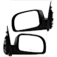 Driver and Passenger Side Mirror, Power Adjust, Heated, Manual Folding, Textured Black, No Signal Light, No Memory, No Puddle Light, No Auto-Dim, No Blind Spot Feature