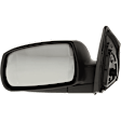 Driver and Passenger Side Mirrors, Power Adjust, Manual Folding, Non-Heated, Textured Black, No Signal Light, No Memory, No Puddle Light, No Auto-Dimming, No Blind Spot Feature