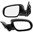 Driver and Passenger Side Mirror, Power Adjust, Heated, Manual Folding, Textured Black, No Signal Light, No Memory, No Puddle Light, No Auto-Dim, No Blind Spot Feature