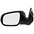 Driver and Passenger Side Mirror, Power Adjust, Heated, Manual Folding, Textured Black, No Signal Light, No Memory, No Puddle Light, No Auto-Dim, No Blind Spot Feature