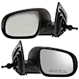 Driver and Passenger Side Non-Towing Mirrors, Manual Adjust, Manual Folding, Non-Heated, Textured Black, No Signal Light, No Memory, No Puddle Light, No Auto-Dimming