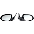 Hatchback Driver and Passenger Side Mirror, Power Adjust, Heated, Manual Folding, Paintable, In-housing Signal Light, No Memory, No Puddle Light, No Auto-Dim, No Blind Spot Feature
