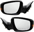 Driver and Passenger Side Mirror, Power Adjust, Heated, Manual Folding, Paintable, In-housing Signal Light, No Memory, No Puddle Light, No Auto-Dim, No Blind Spot Feature