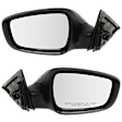Driver and Passenger Side Mirrors, Power Adjust, Manual Folding, Heated, Paintable, No Signal Light, Memory, Puddle Light, Auto-Dimming, and Blind Spot Feature, For Models Without Panoramic Roof