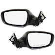 Driver and Passenger Side Mirrors, Power Adjust, Manual Folding, Heated, Paintable, No Signal Light, Memory, Puddle Light, Auto-Dimming, and Blind Spot Feature, For Models With Panoramic Roof