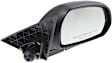 Driver and Passenger Side Non-Towing Mirrors, Manual Adjust, Manual Folding, Non-Heated, Paintable, No Signal Light, No Memory, No Puddle Light, No Auto-Dimming