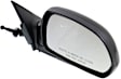 Driver and Passenger Side Non-Towing Mirrors, Manual Adjust, Manual Folding, Non-Heated, Paintable, No Signal Light, No Memory, No Puddle Light, No Auto-Dimming