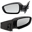 Driver and Passenger Side Mirrors, Power Adjust, Manual Folding, Heated, Textured Black, No Signal Light, No Memory, No Puddle Light, No Auto-Dimming, No Blind Spot Feature