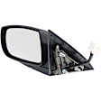 2016 Hyundai Genesis Coupe - Driver and Passenger Side Mirror, For Models With Side Repeater Lights, Power Adjust, Heated, Paintable, Manual Folding, In-housing Signal Light, No Blind Spot Feature, Without Memory Recall, No Puddle Light, No Auto-Dimming