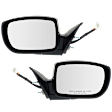 2016 Hyundai Genesis Coupe - Driver and Passenger Side Mirror, For Models With Side Repeater Lights, Power Adjust, Heated, Paintable, Manual Folding, In-housing Signal Light, No Blind Spot Feature, Without Memory Recall, No Puddle Light, No Auto-Dimming