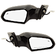 Driver and Passenger Side Mirror, Power Adjust, Non-Heated, Manual Folding, Paintable, In-housing Signal Light, No Memory, No Puddle Light, No Auto-Dim, With Blind Spot Detection in Glass