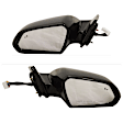 Driver and Passenger Side Mirrors, Power Adjust, Manual Folding, Heated, Paintable, In-housing Signal Light, With memory, No Puddle Light, No Auto-Dimming, With Blind Spot Detection in Glass