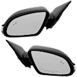 Driver and Passenger Side Mirrors, Power Adjust, Manual Folding, Heated, Paintable, In-housing Signal Light, No Memory, No Puddle Light, No Auto-Dimming, With Blind Spot Detection in Glass