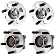 4-Wheel Set Front and Rear, Driver and Passenger Side Wheel Hubs, with Bearing, Coupe, RWD