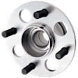 4-Wheel Set Front and Rear, Driver and Passenger Side Wheel Hubs, with Bearing, Coupe, RWD