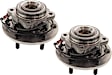 Rear, Driver and Passenger Side Wheel Hub, 6 Lugs, With Bearing, With Sensor