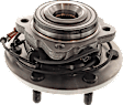 Rear, Driver and Passenger Side Wheel Hub, 6 Lugs, With Bearing, With Sensor