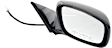 Driver and Passenger Side Mirrors, Power Adjust, Heated, Manual Folding, Paintable, No Signal Light, With Memory, No Puddle Light, Auto-Dimming and Blind Spot Feature, Sedan