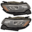 Driver and Passenger Side LED Headlight, With bulb(s), OE Replacement, CAPA Certified