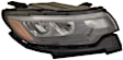 Driver and Passenger Side LED Headlight, With bulb(s), OE Replacement, CAPA Certified