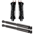 Front and Rear, Driver and Passenger Side Shock and Fully Loaded Strut