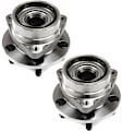 Front, Driver and Passenger Side Wheel Hub, 5 Lugs, With Bearing