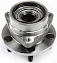 Front, Driver and Passenger Side Wheel Hub, 5 Lugs, With Bearing
