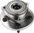 Front, Driver and Passenger Side Wheel Hub, 5 Lugs, With Bearing