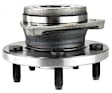 Front, Driver and Passenger Side Wheel Hub, 5 Lugs, With Bearing