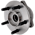 2-Wheel Set Front, Driver and Passenger Side Wheel Hubs, with Bearing, 5 x 4.5 In. Bolt Pattern, Non-ABS
