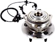 Front, Driver and Passenger Side Wheel Hub, 5 Lugs, With Bearing, With Sensor