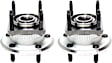 2-Wheel Set Rear, Driver and Passenger Side Wheel Hubs, With Bearing, 5 x 5 in. Bolt Pattern