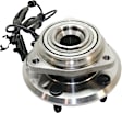 Front, Driver and Passenger Side Wheel Hub, 5 Lugs, With Bearing, With Sensor, 3.8L, 6Cyl